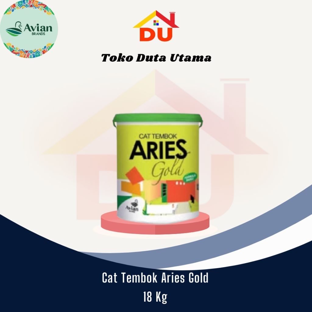 Cat Tembok Aries Gold Ukuran 18 kg