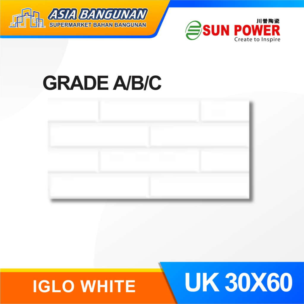 KIA 30x60 Iglo White - Asia Bangunan