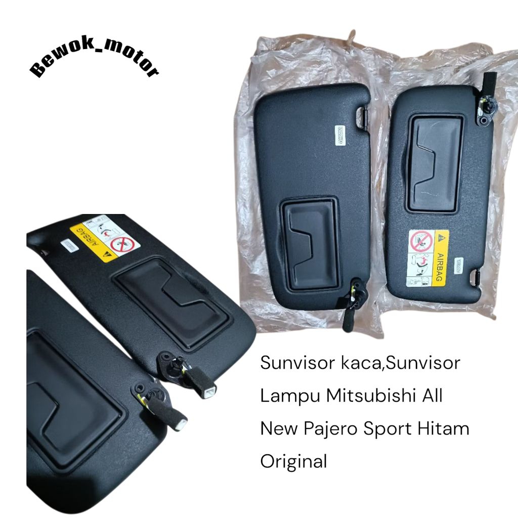Sunvisor kaca Sunvisor lampu Mitsubishi All New Pajero Sport Hitam Original
