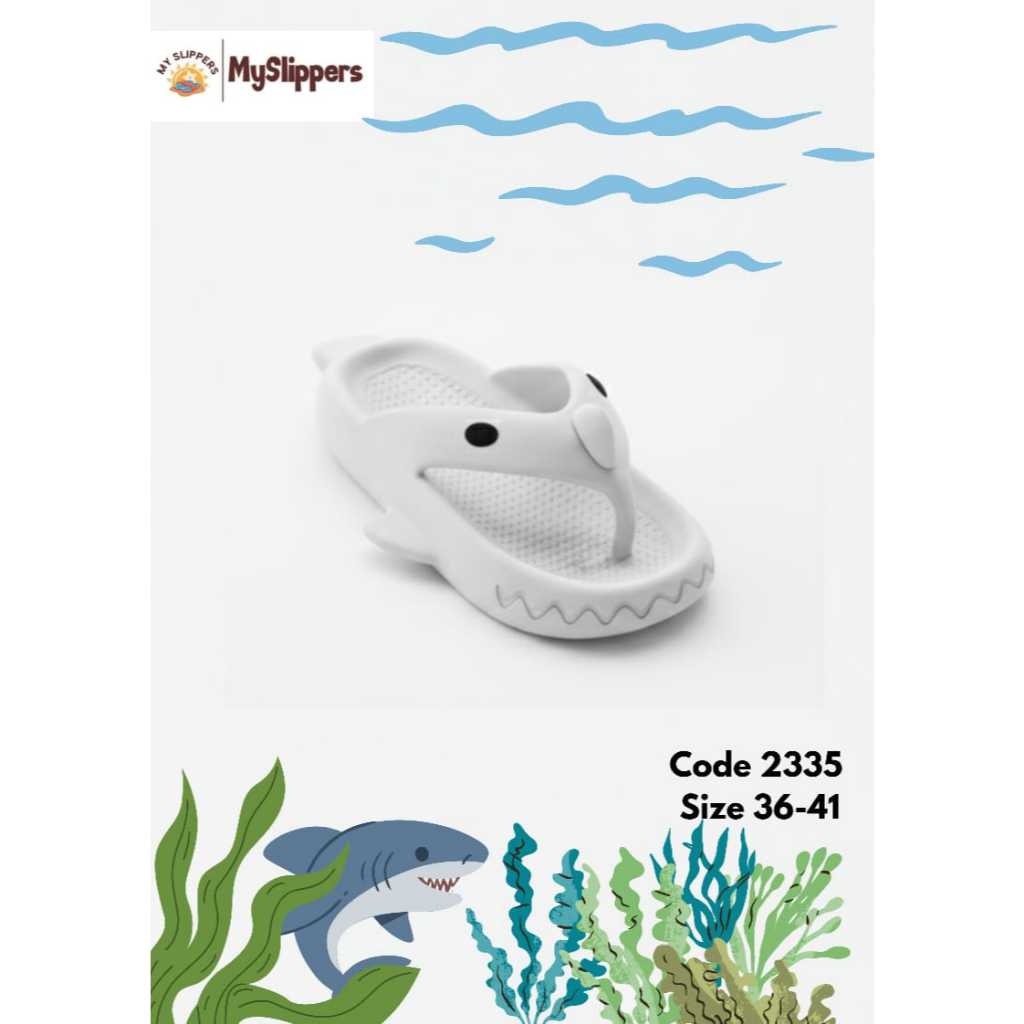 Sandal Anak Cowok Dan Cewek Motif Shark Hiu Lucu Kekinian  Couple