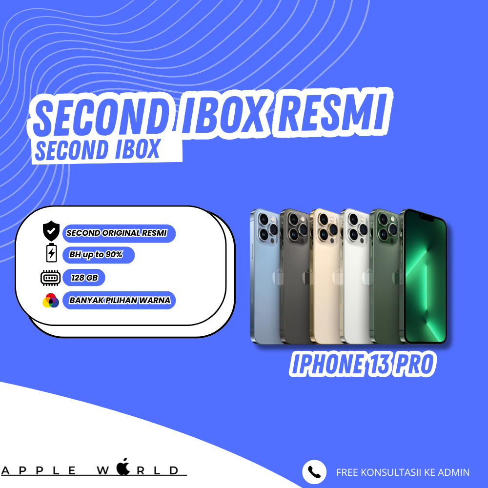 SECOND IBOX iPHONE 13 PRO 128GB | SECOND GARANSI RESMI IBOX