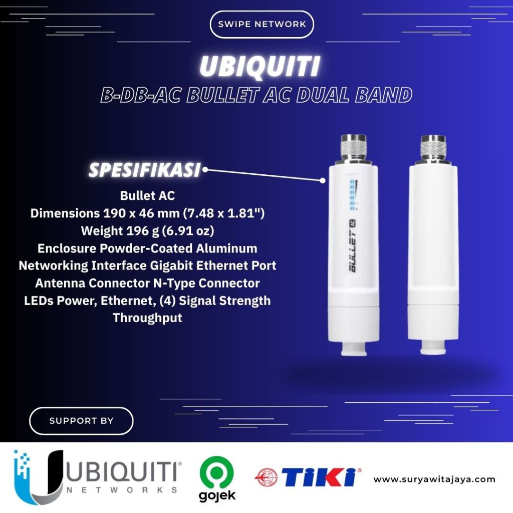 UBIQUITI B-DB-AC Bullet AC Dual Band