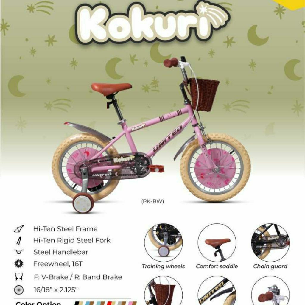 SEPEDA ANAK UNITED KOKURI 16INCH