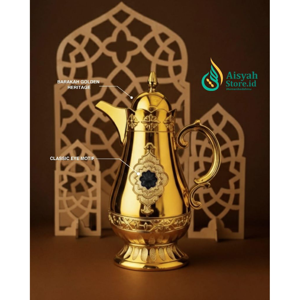 Teko Arab Motif Emas