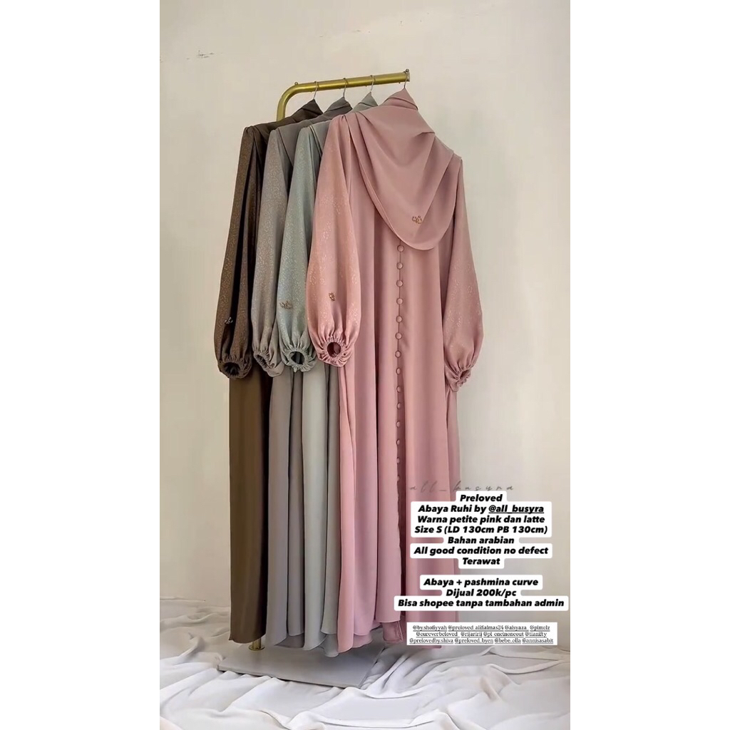 Ruhi abaya by All busyra preloved