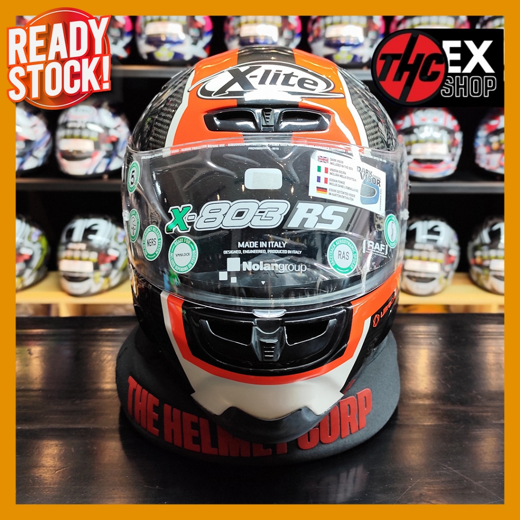 NOLAN XLITE X803RS PETRUCCI SIZE L SECOND 2ND ORIGINAL FULL FACE MOTORCYCLE HELMET