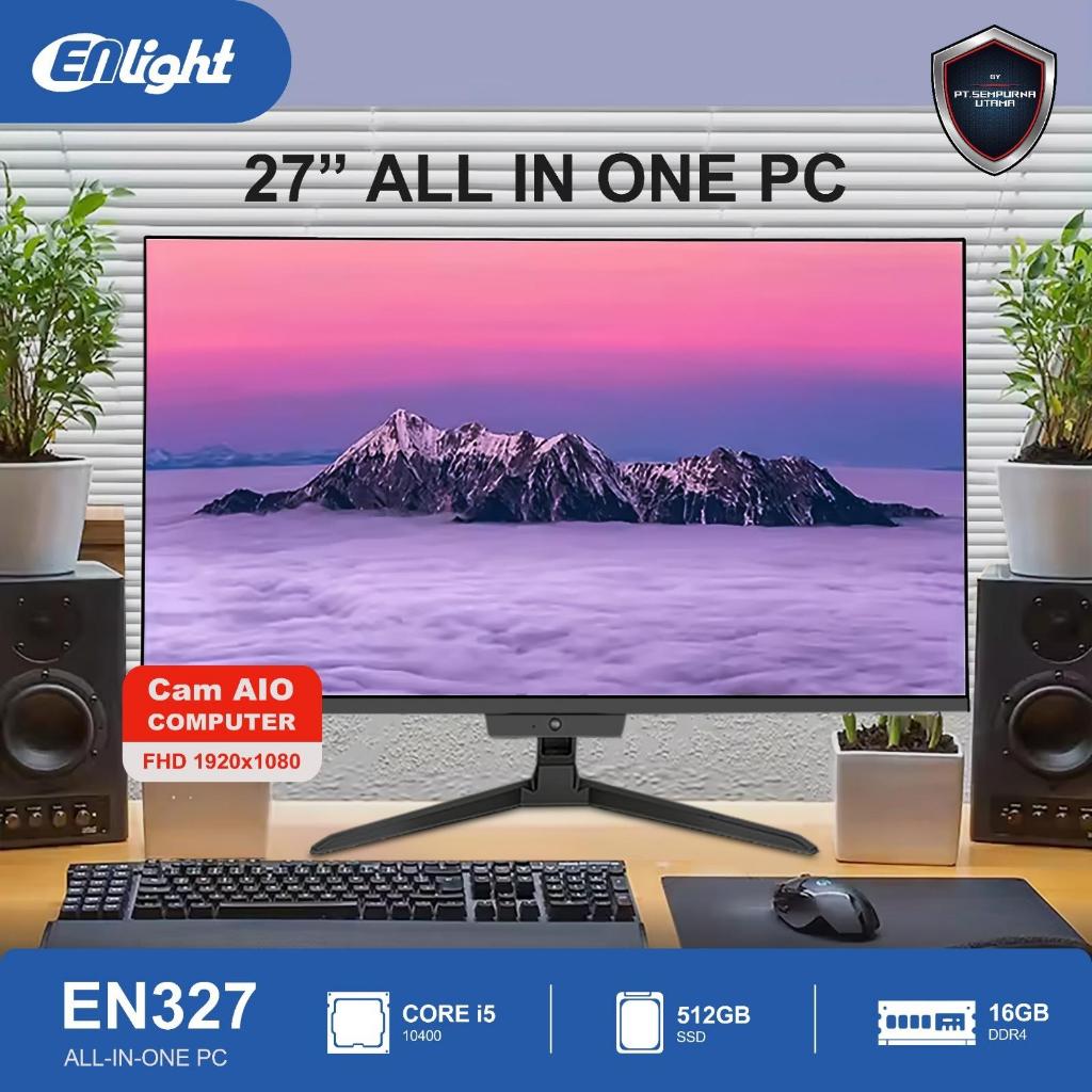 PC Kantoran AIO Enlight EN327 Intel I3|I5|I7|I9 GEN 10 27inch RAM 16GB SSD 512GB - i3 Gen 10