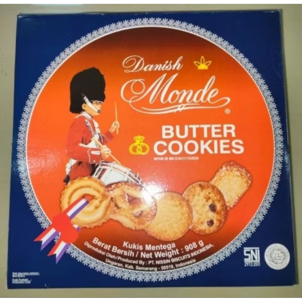 Monde butter cookies 908 gram (1 dus isi 6)
