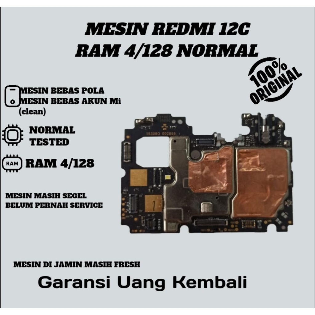 REDMI 12C MESIN NORMAL REAM 4/128 TINGGAL PAKAI SEGEL