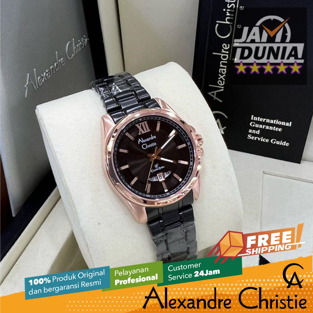 JAM TANGAN WANITA ALEXANDRE CHRISTIE CLASSIC STEEL ORIGINAL 8659 AC 8659 AC8659 ACF8659 JAM AC CLASS