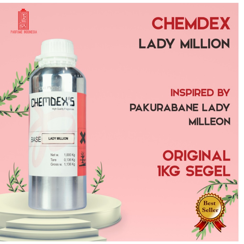 bibit parfum murni LADY MILLION CHEMDEX'S 1KG SEGEL
