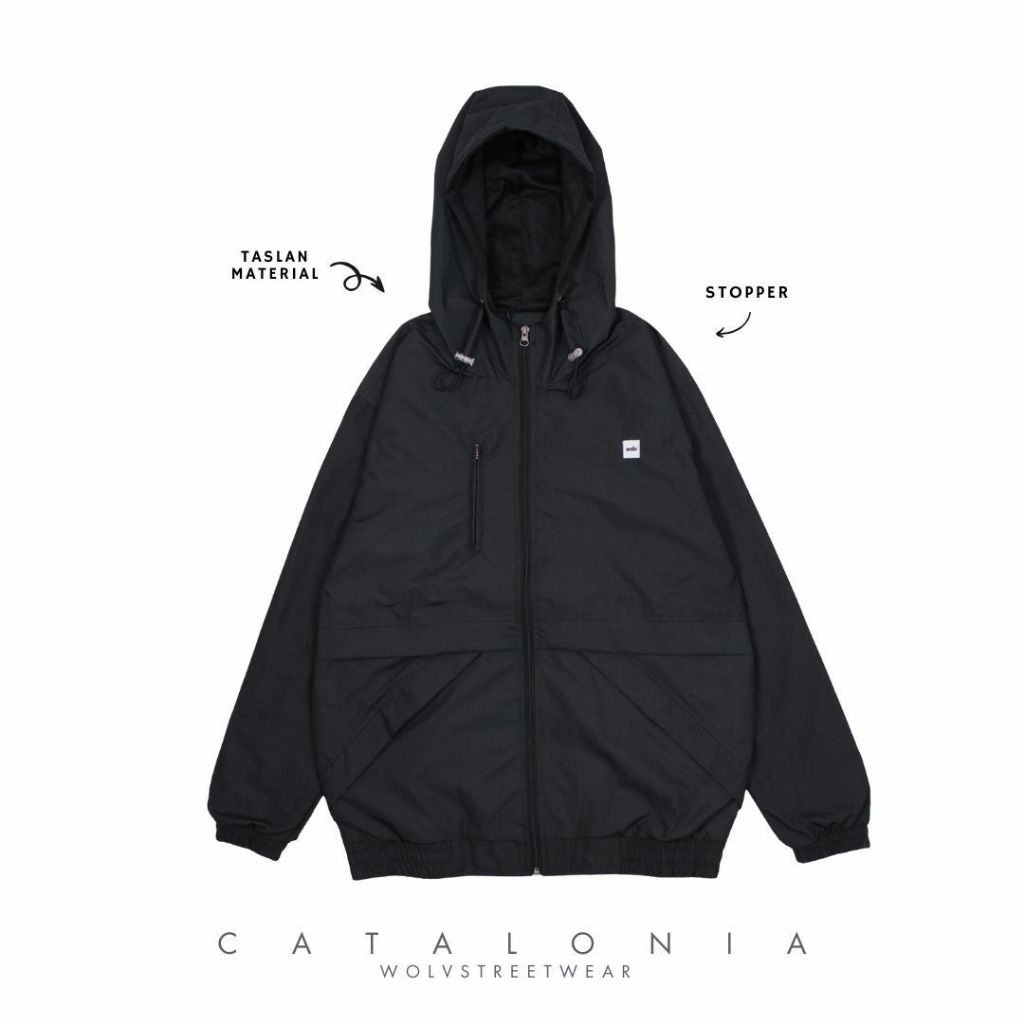 Jaket Windbreaker WOLV Streetwear Catalonia
