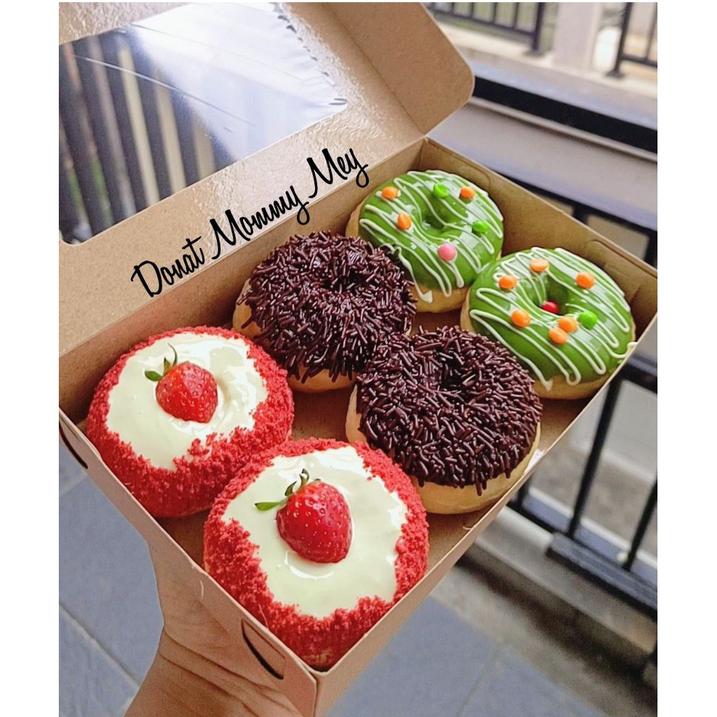 Donat susu glaze box isi 6pcs