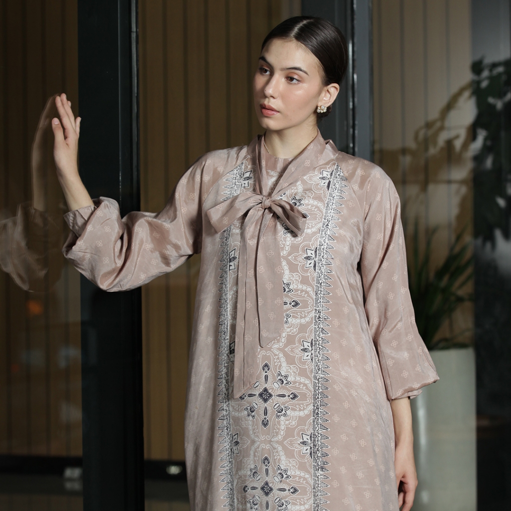 Batik Huza - Dress Vilneria - Gamis Batik Wanita
