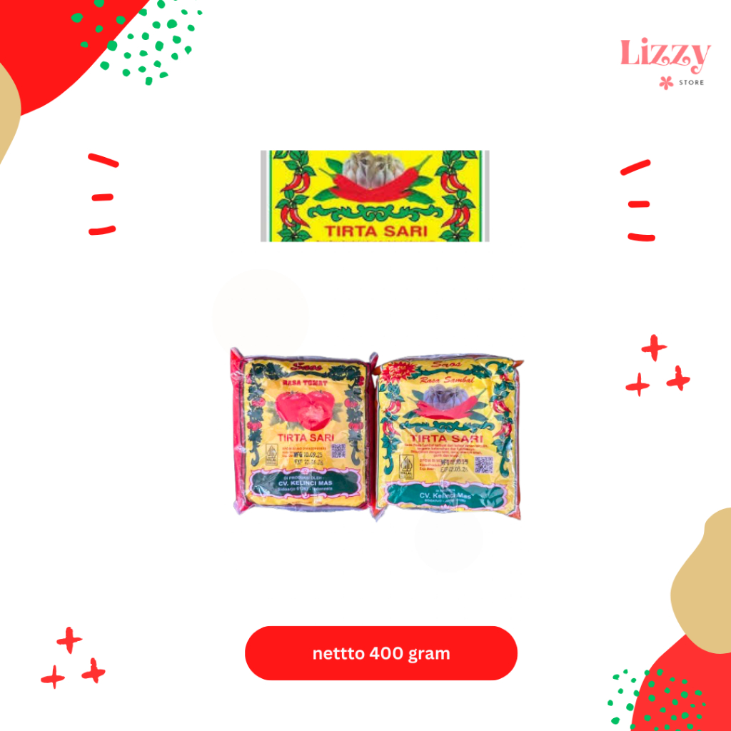 Saos Tomat Bantal / Saos Sambal Bantal Saus Cap Tirta Sari 400 gram