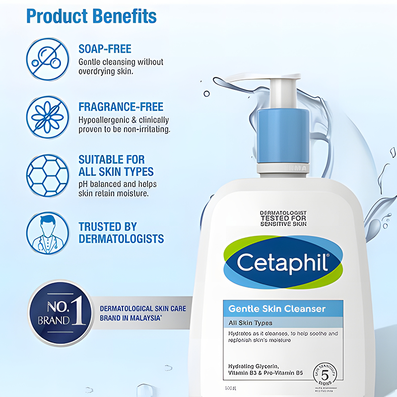 Cetaphil Blue Friend Facial Wash 500ml