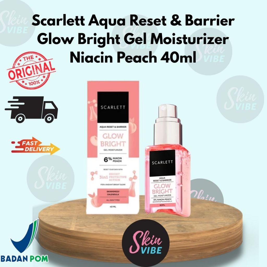 Scarlett Whitening Gel Moisturizer 6% Niacin-Peach