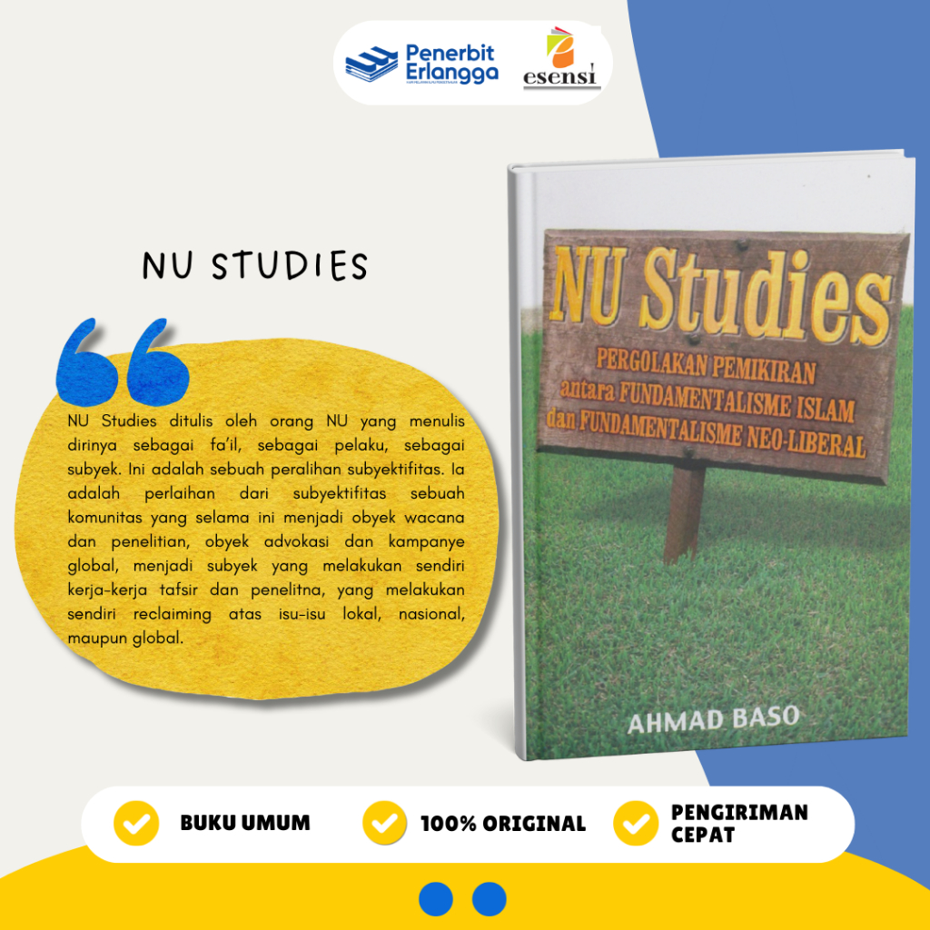 [Erlangga Official] Buku Referensi Umum: Nu Studies -Ahmad Baso