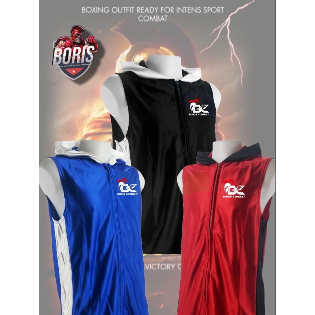 Rompi Pria Hoodie Zipper / Rompi Olahraga / Rompi Outdoor