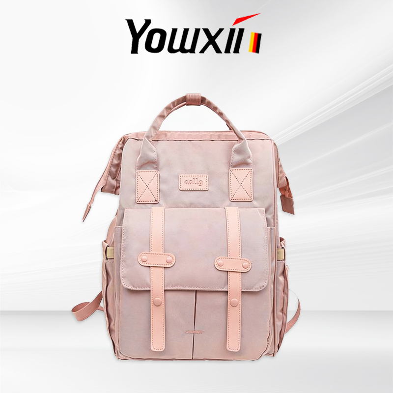YOWXII Multifungsi Tas Ransel Ransel pelajar Kapasitas besar bag wanita rajut