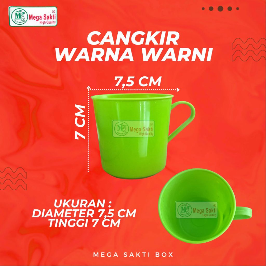 (ISI 6 PCS) GELAS CANGKIR WARNA WARNI / GELAS KECIL WARNA WARNI / CANGKIR MINI PLASTIK / GELAS PLAST