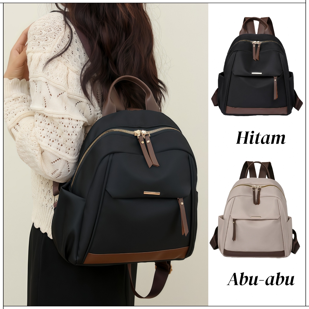 [COD] Tas Ransel Backpack Trendy Korea Import Waterproof Wanita Tas Kuliah Wanita Model Terbaru Kapa