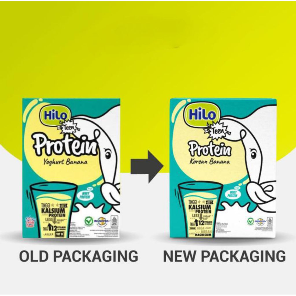 Hilo Teen Protein Korean Banana 1000 gram - Susu Bubuk Tinggi Protein Kalsium - High Calcium Powder 