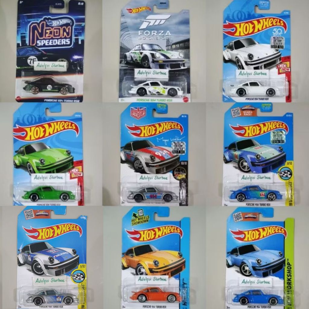 hotwheels hot wheels porsche 934 turbo rsr factory sealed edisi forza motorsport then and now nightb