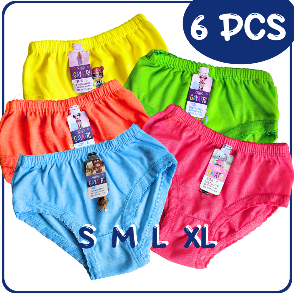 6 Celana Dalam Anak PEREMPUAN CD ANAK STABILO - Pakaian Dalam ANAK OEMAH DALEMAN99