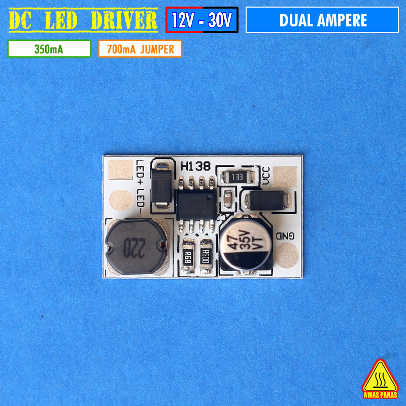 Dual Ampere 350mA 700mA Mini Driver LED 1W 3W HPL Taiwan Epistar BrightLux CREE OSRAM IR AKI DC 12V 