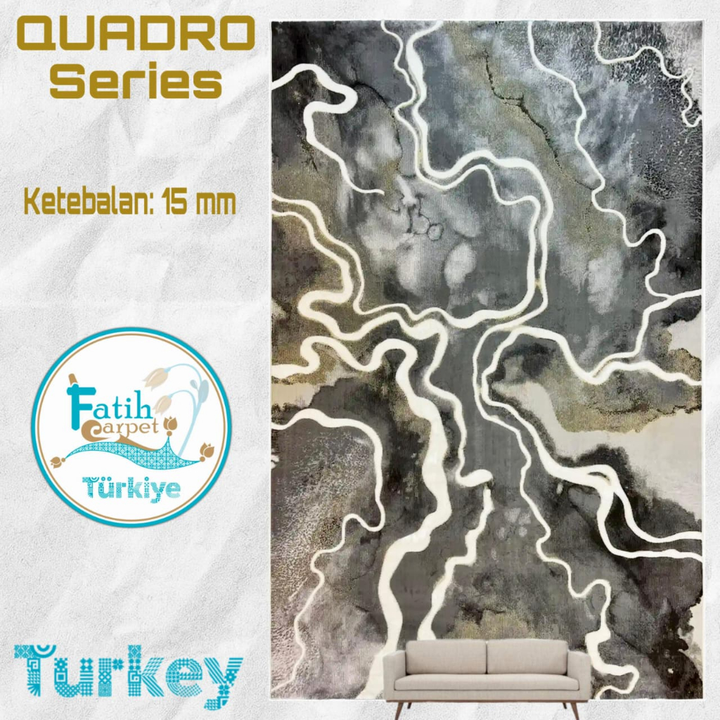 Karpet Minimalis Quadro Import Turki - Q35