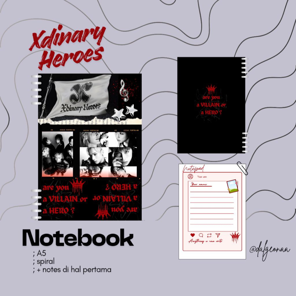 Xdinary Heroes Notebook