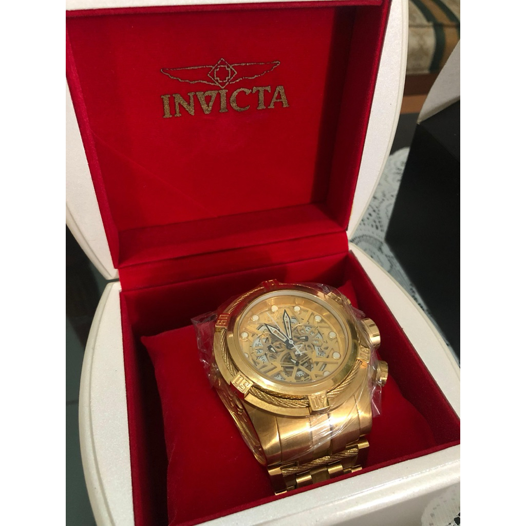Invicta Men’s 52mm Bolt Gold Watch Original (masih baru)
