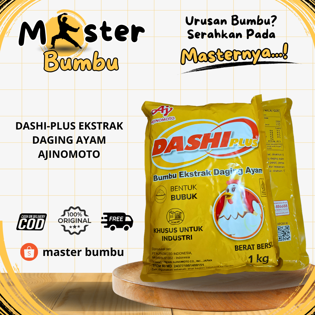 DASHI-PLUS EKSTRAK DAGING AYAM AJINOMOTO 1Kg | MURAH | Master Bumbu