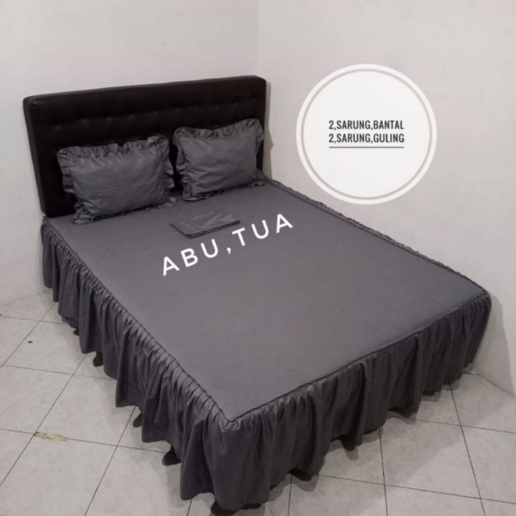 SPREI RUMBAI TERBARU SEPREI POLOS UKURAN 180X200 160X200 120X200 BONUS SARBAN DAN SARGUL