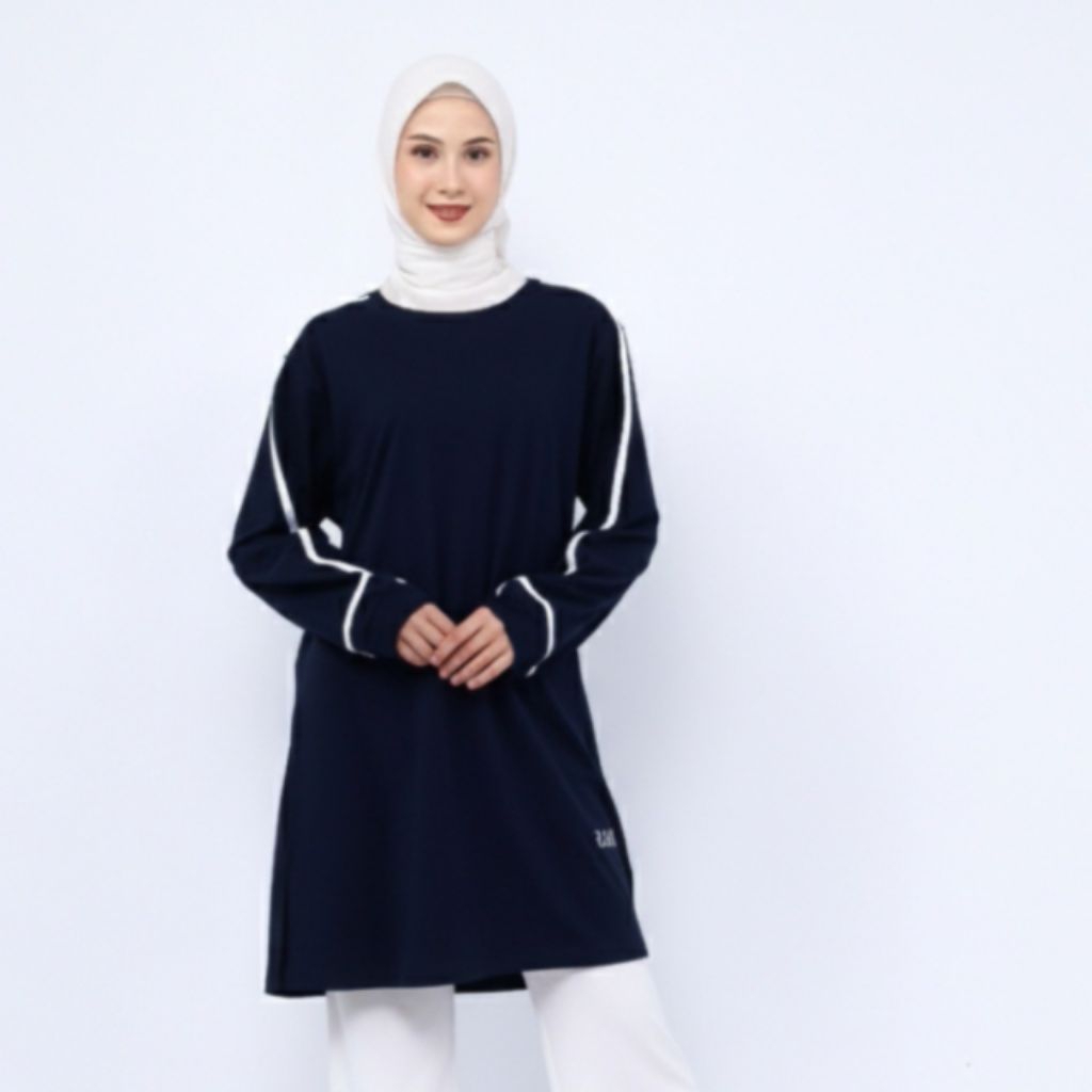 BAJU TUNIK SANTAI ,OLAHRAGA MUSLIMAH WANITA LENGAN PANJANG