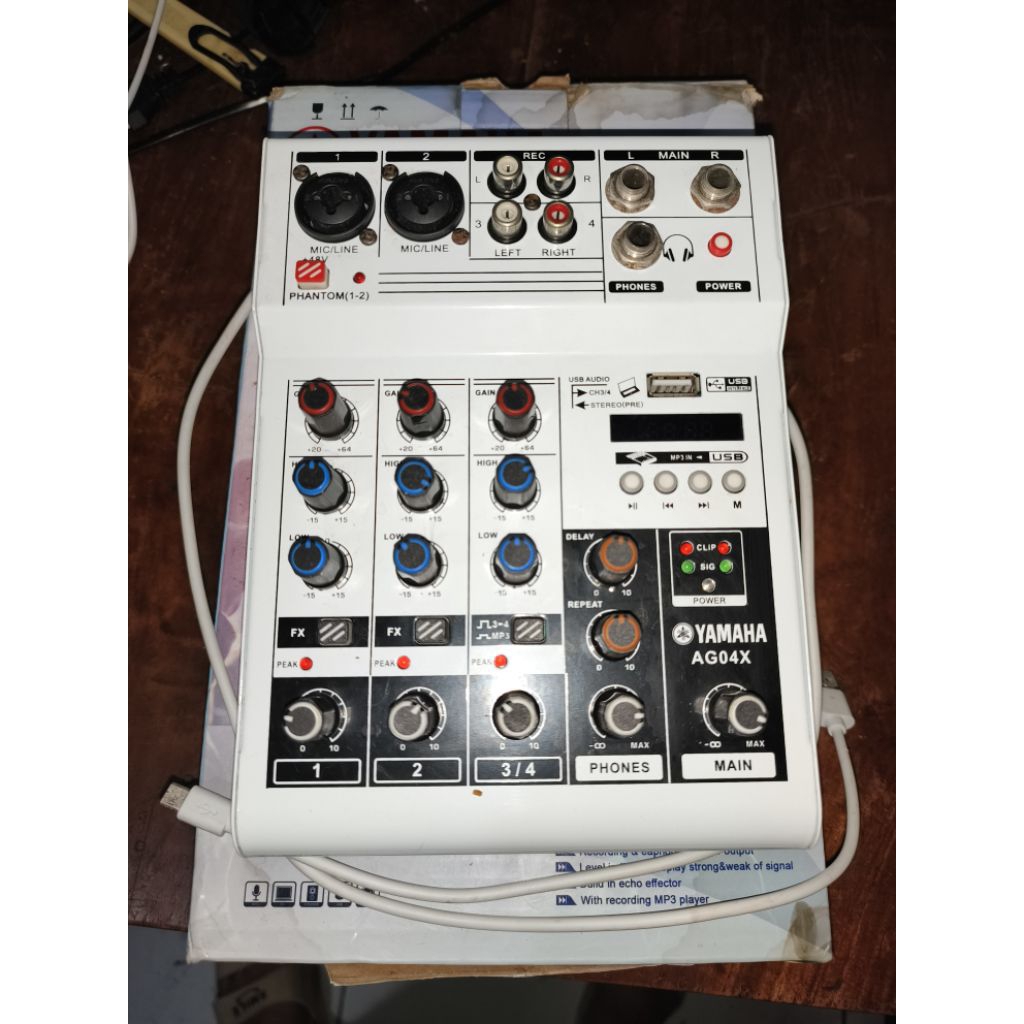 AG04X Yamaha Mixer 4 Channel Bluetooth Interface Soundcard mulus