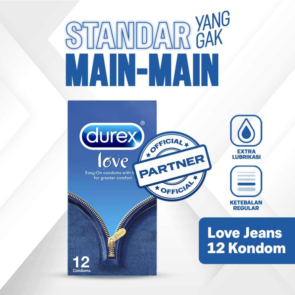DUREX - Kondom Durex Love 1box isi 12pcs /Durex Condom