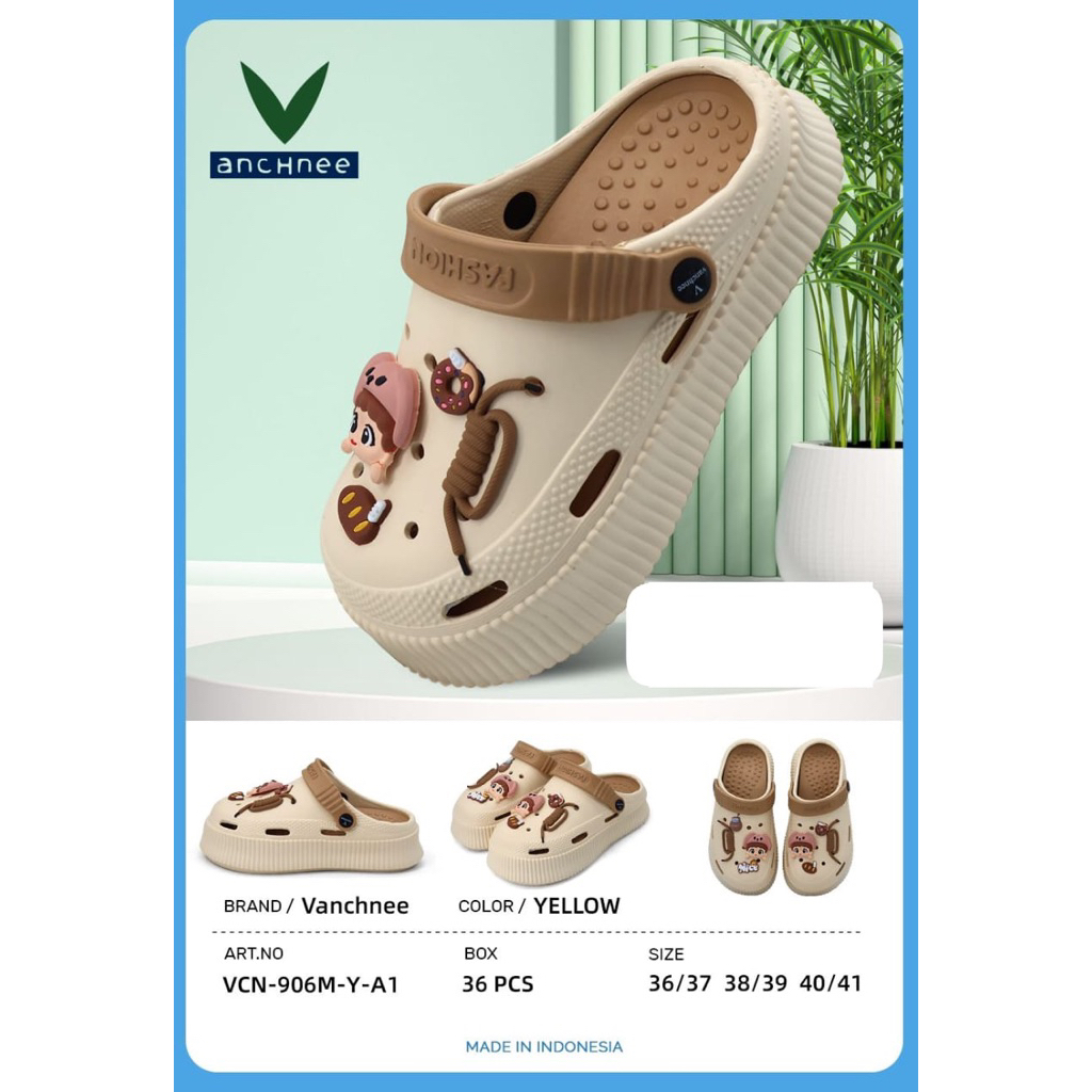 Sandal Lucu Motif Kartun  Donat | Sandal EVA Empuk Anti Slip