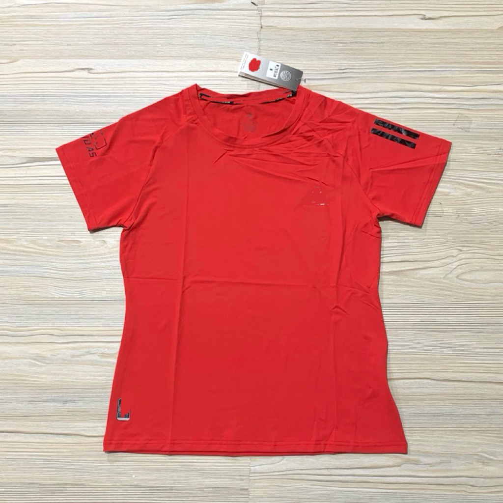 KAOS WANITA OLAHRAGA TRAINING CLIMALITE T-SHIRT LADIES RUNNING NEW IMPORT MERAH UNGU MUDA