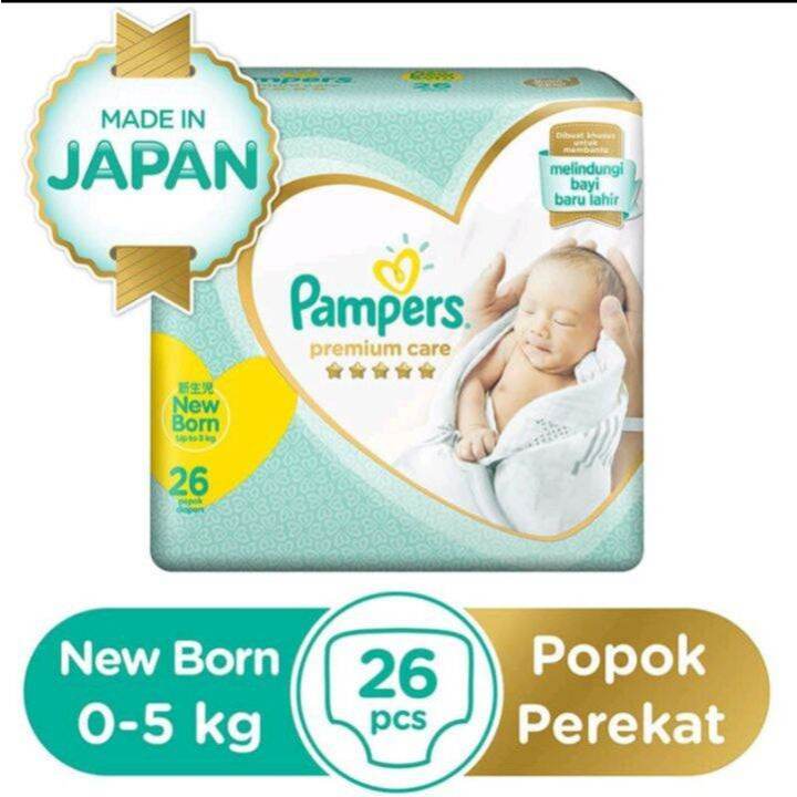 Popok Pampers NB 26 Pampers Premium Soft New Born Up to 5 kg Pampers Perekat Pampers Bayi Baru Lahir