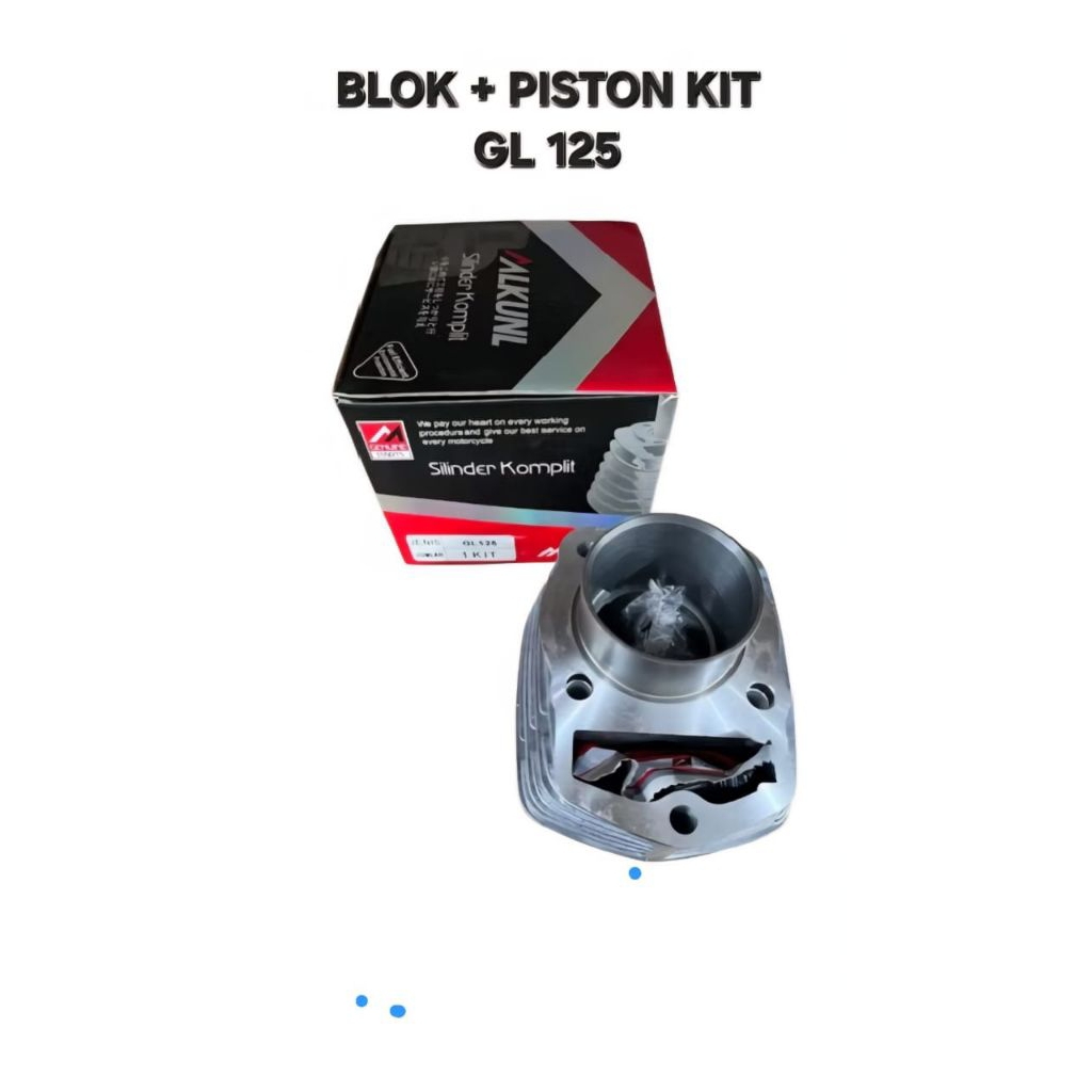 CYLINDER BLOK BLOCK PLUS PISTON KIT GL125 GL 125 MLKUNL