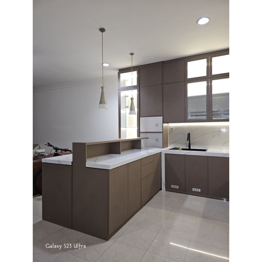 kitchen set minimalis modern custom produk hpl taco lemari dapur rak dapur