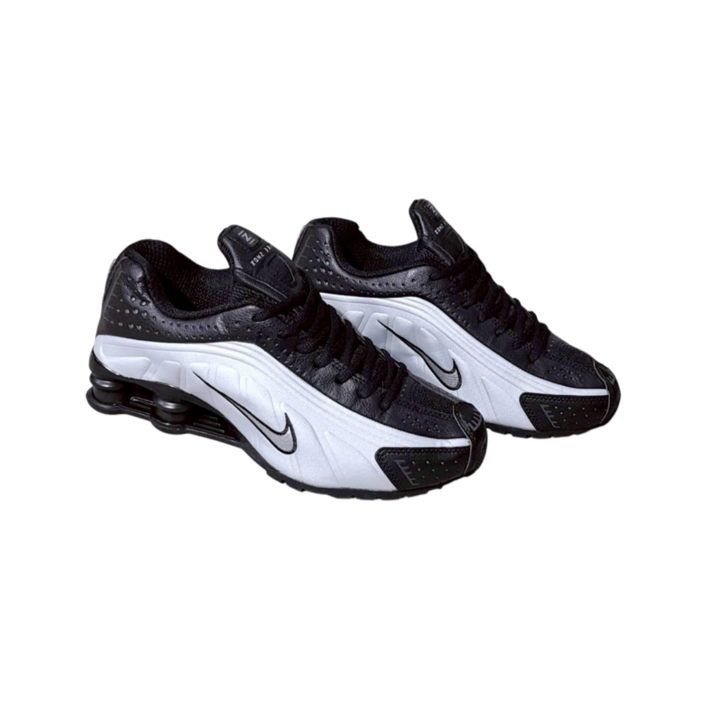 Sneakers Nike Shox R4 black white  Original   Unisex