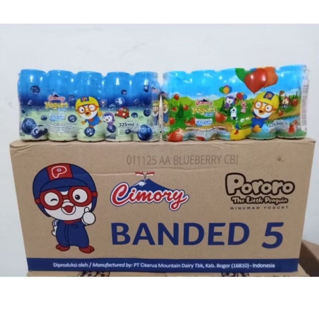 Pororo Cimory Yougrt Botol Mini Isi 5 pcs. | Cimory pororo