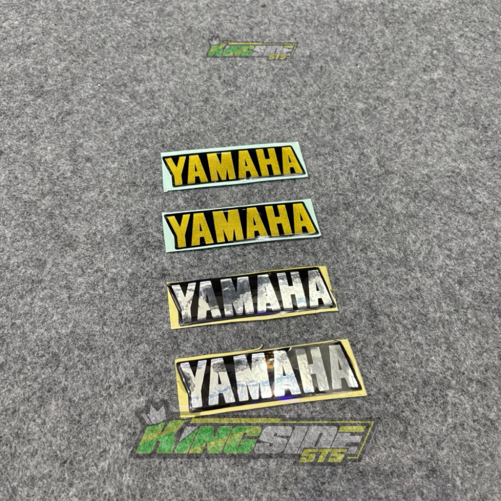 [Exclusive] Emblem Tangki Yamaha Rx-King Kobra Silver Gold