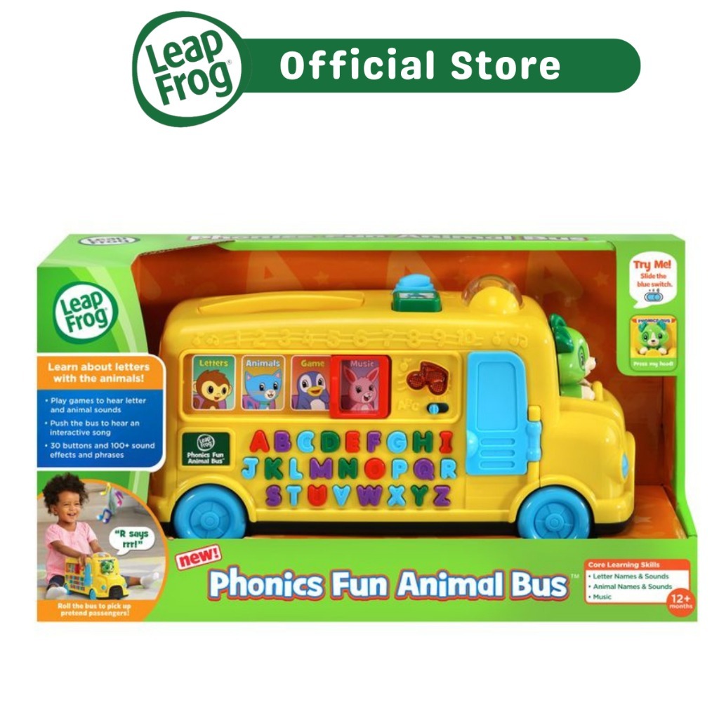 Leapfrog Phonics Fun Animal Bus Learn Alphabet Names & Sounds