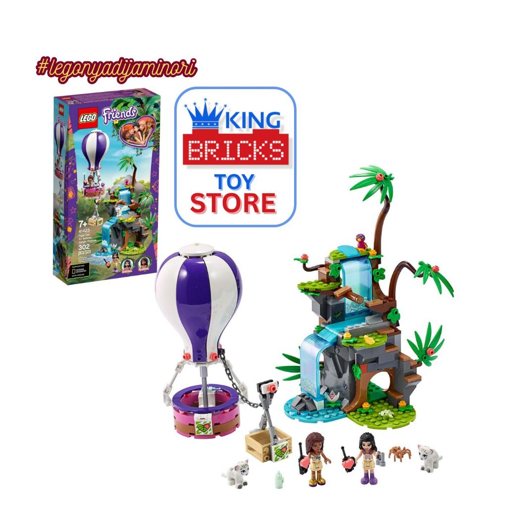 LEGO FRIENDS 41423 Tiger Hot Air Balloon Jungle Rescue