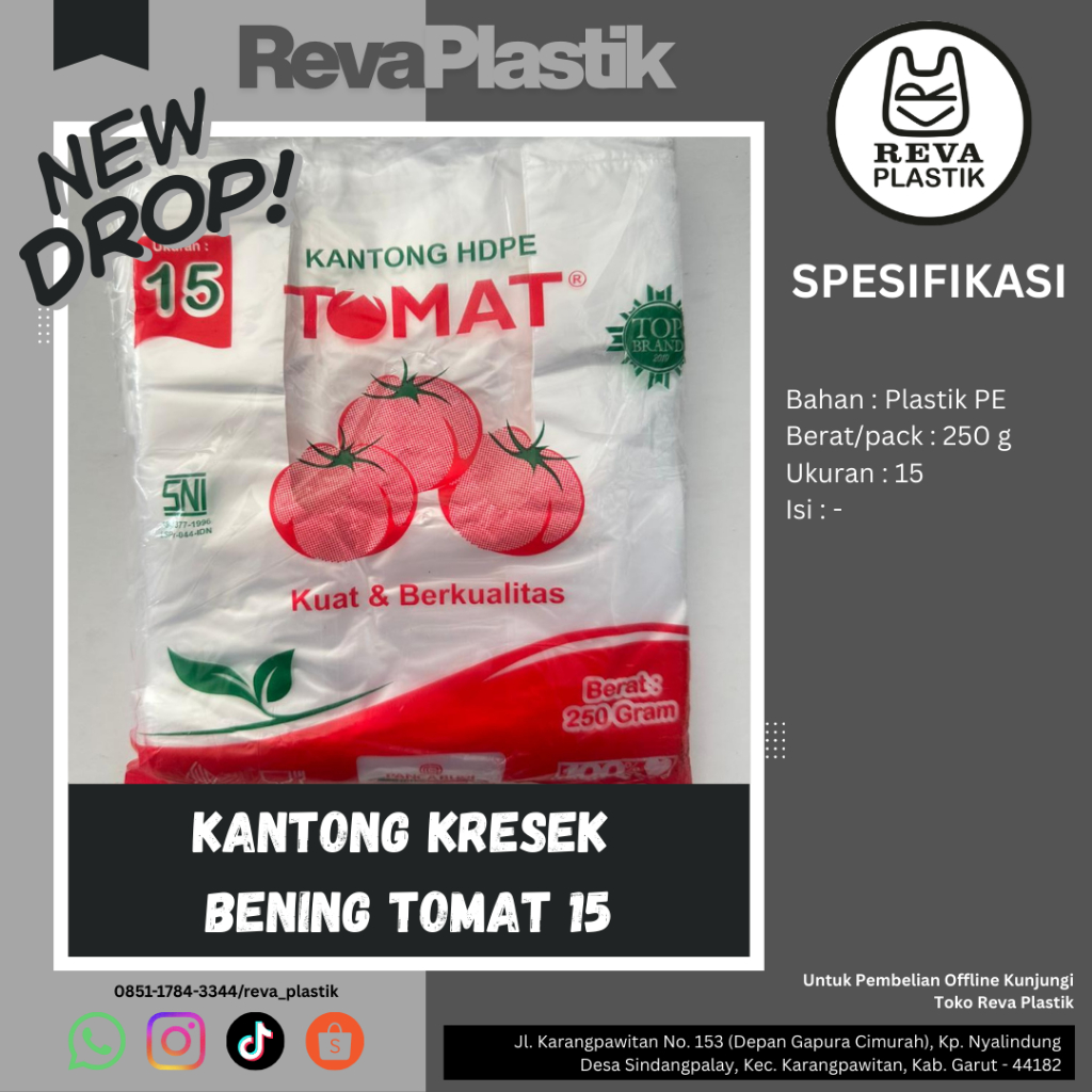Kantong Kresek Bening Tomat 15