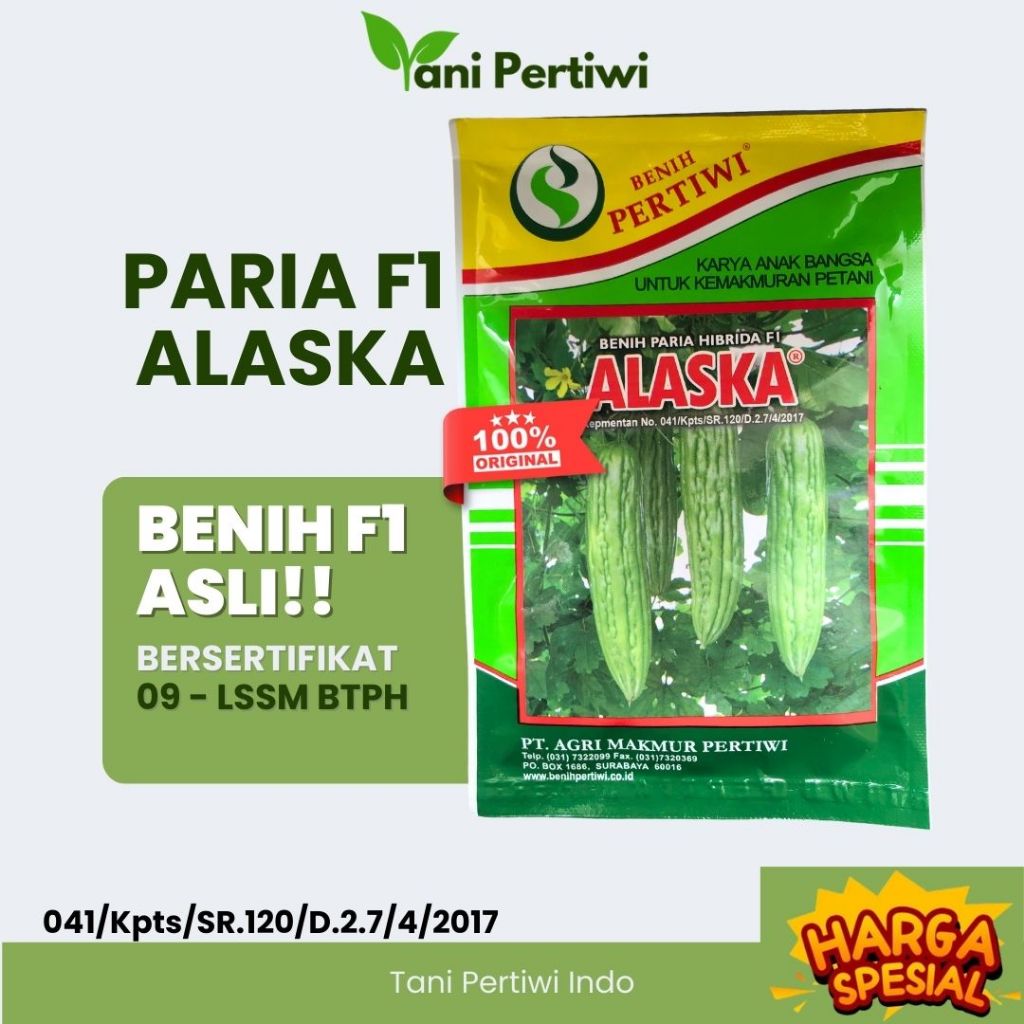 Benih Paria Hibrida F1 Alaska - BENIH PERTIWI ASLI